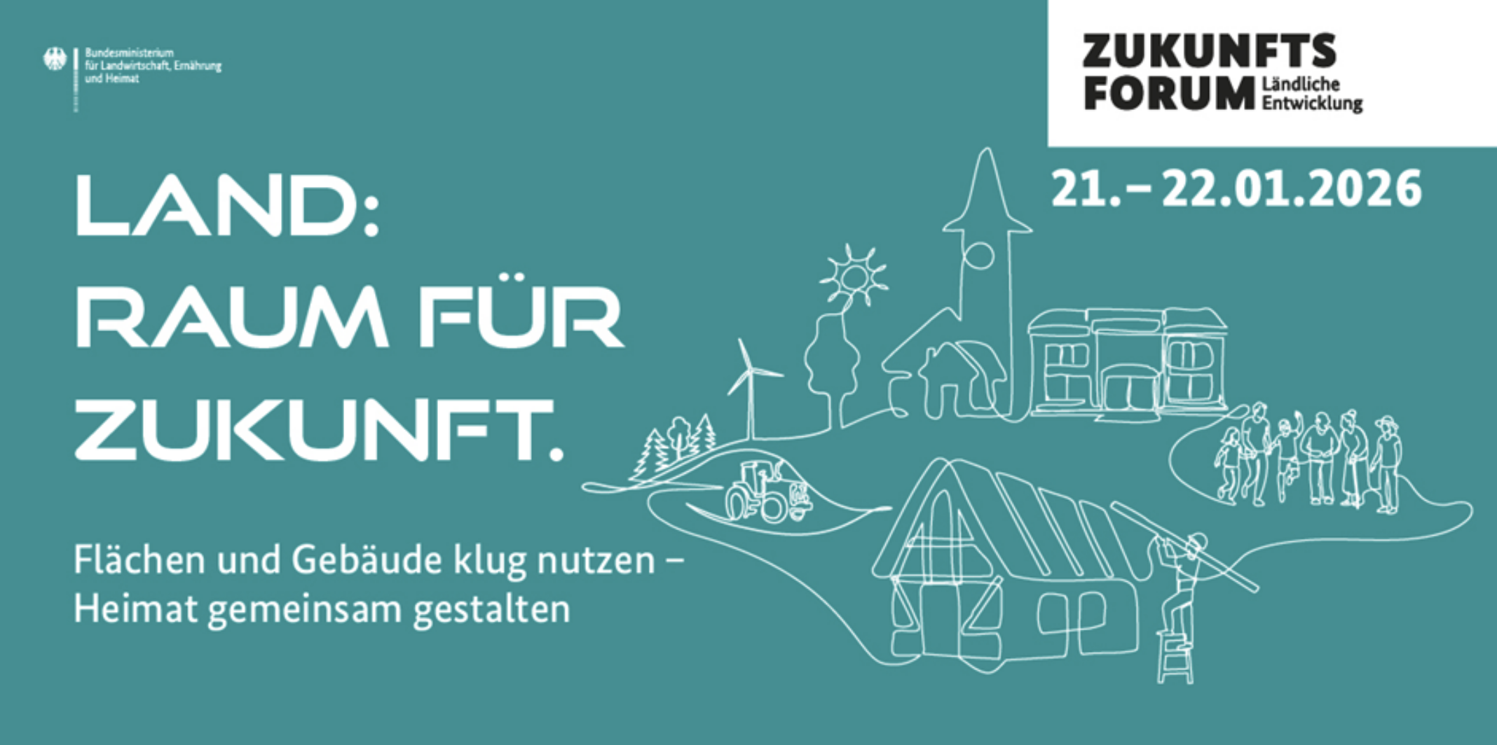 Veranstaltungshinweis: 19. Zukunftsforum Ländliche Entwicklung 2026